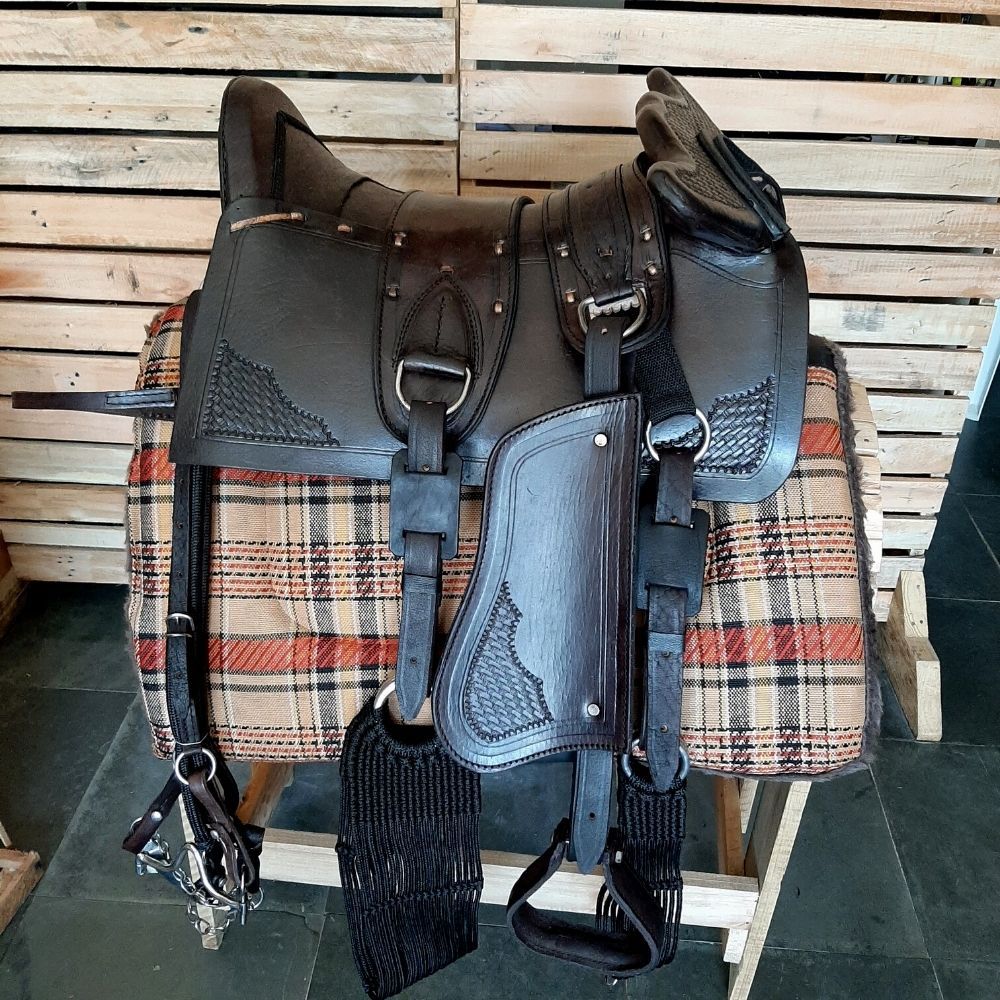 Arreio Cutiano De Cabeça Ideal Para Cavalgada e Serviço Completo